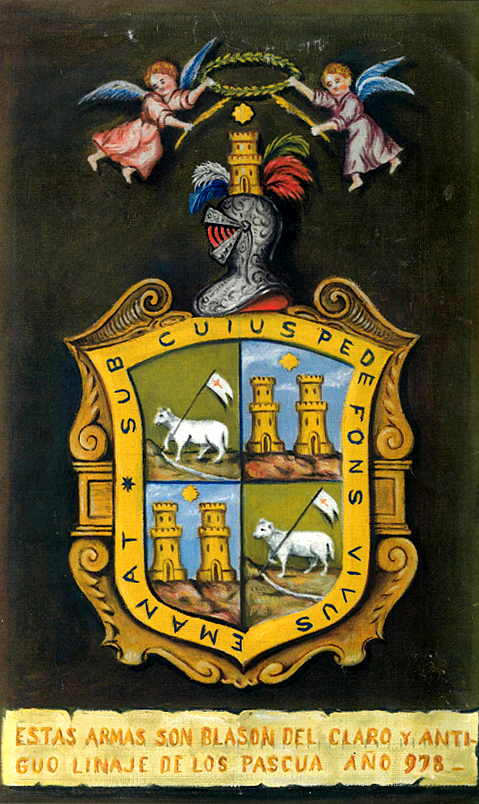 Escudo de la Pascua - Versin ms antigua, cortesa de Manuel de la Pascua Hernndez